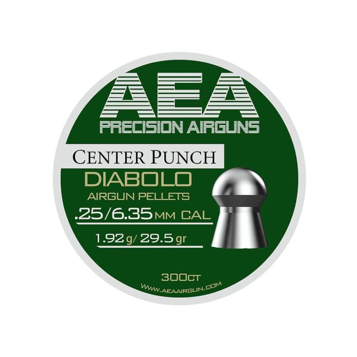AEA Precision Center Punch Luchtdrukkogeltjes , kaliber .25 (6.35 mm) – 29.5 grain / 1.92 gram.