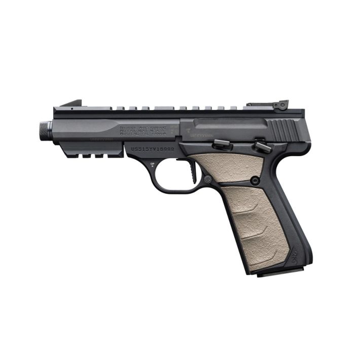 Browning Buck Mark Micro Contour TAC UFX Black/FDE Threaded .22 LR. 