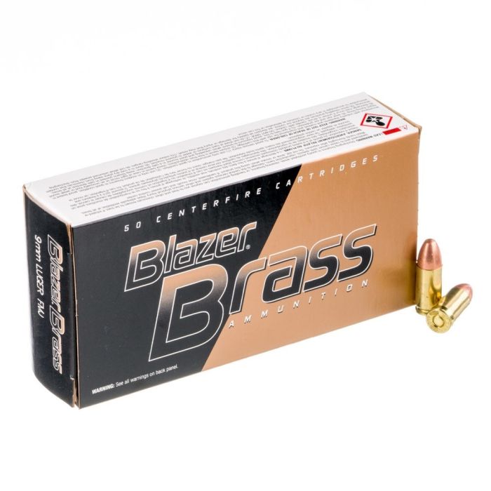 CCI Blazer Brass 9 mm Para 124 Gr. FMJ #5201