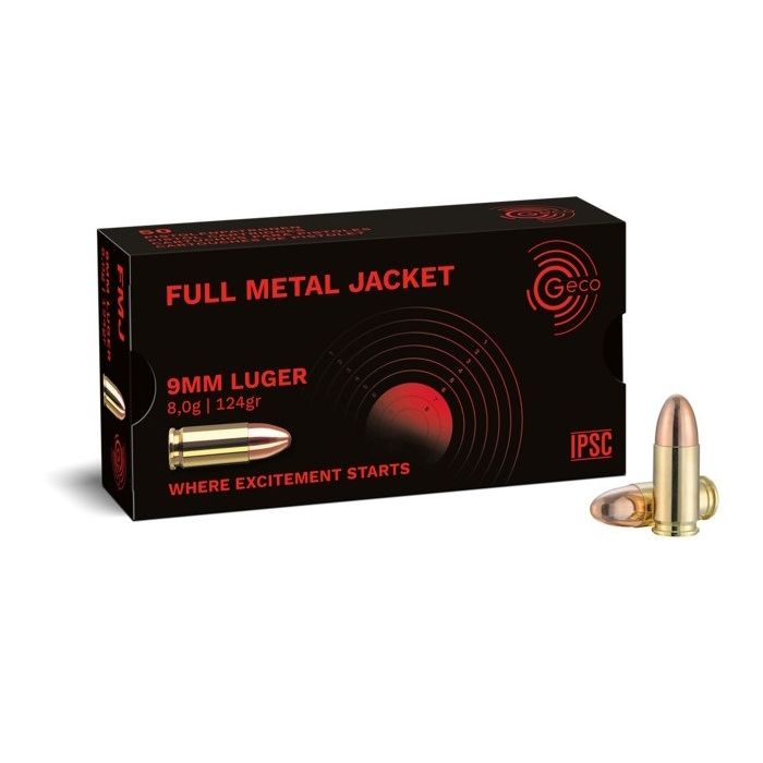 Geco 9 mm Para FMJ 124 Grain / 50pcs