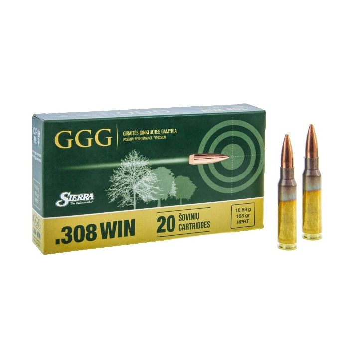 GGG, Sierra MatchKing .308 Winchester 168 Grain HPBT