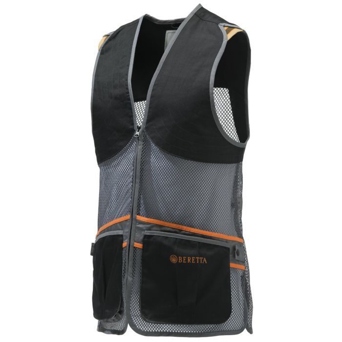 Beretta Full Mesh Schietvest Black&Grey #GT671 Maat L
