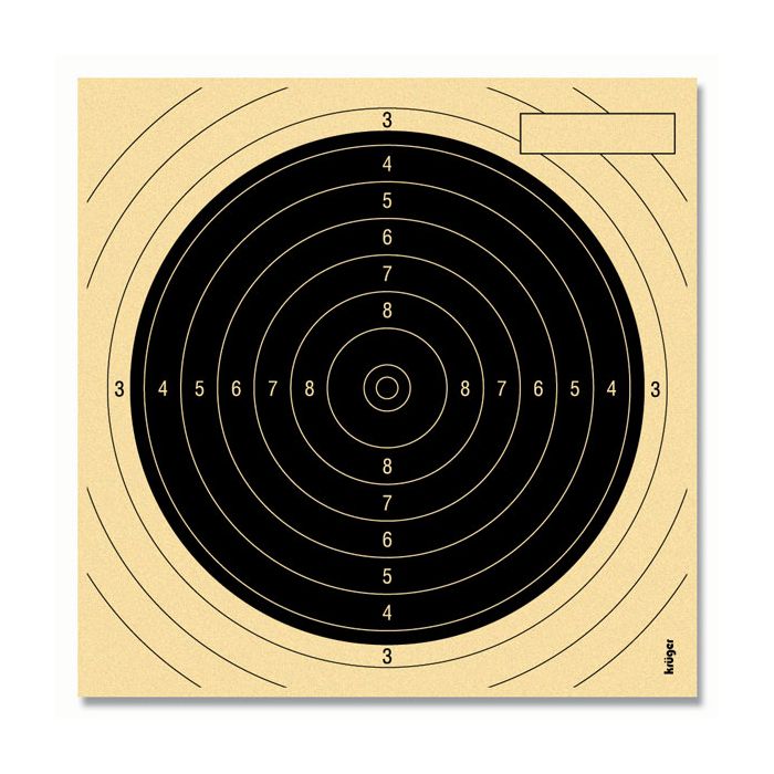 Kruger Schietschijf (insteek) Klein Kaliber Geweer 50mtr. #2030
