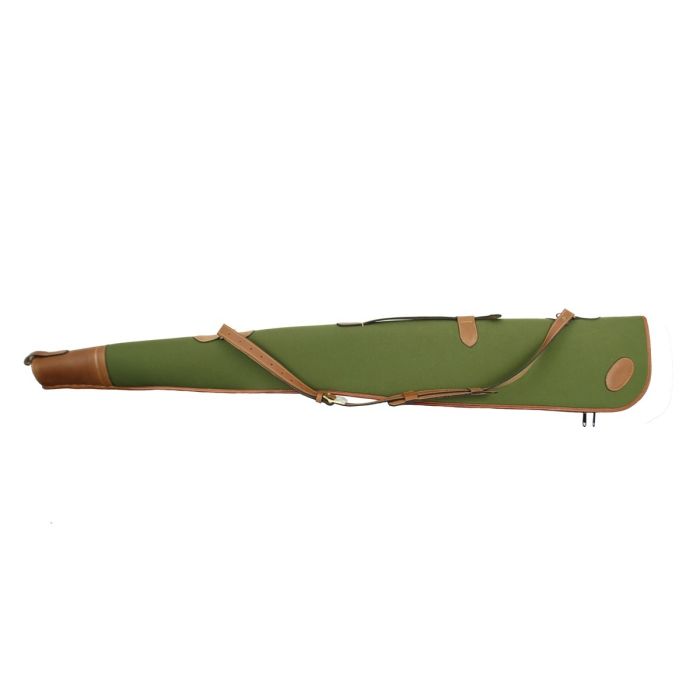 Maremmano Foudraal 132cm Groen Canvas met Bruin Leder #FH301