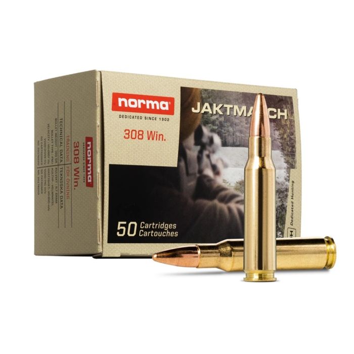 Norma Jaktmatch Kogelpatronen .308W. 150 Gain / 50pcs
