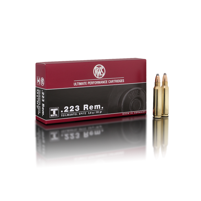 RWS .223 Remington. T-Mantel Spitz 55 Gr.