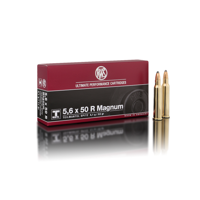 RWS 5,6x50R Magnum T-Mantel Spitz 63 Gr.