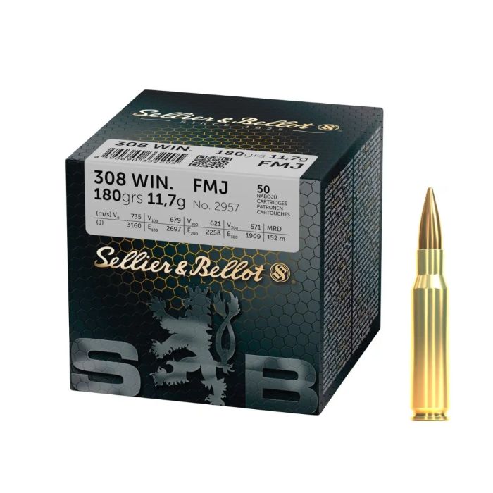 Sellier & Bellot .308 Win. FMJ 180 Gr.