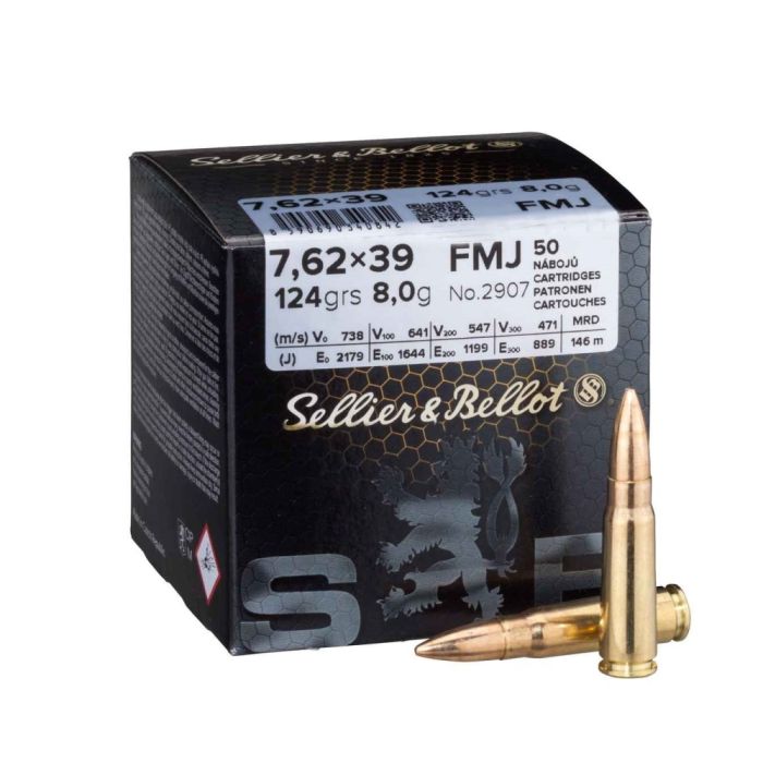 Sellier & Bellot 7.62x39 123 Gr. 50 Stuks