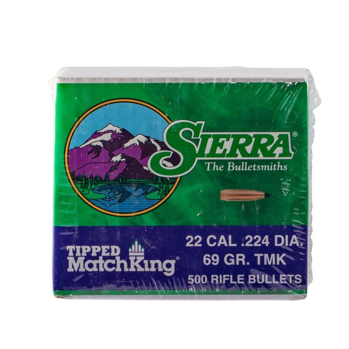 Kogelkoppen Sierra TMK Kal .223 (.224) 69 Grain/500 Stuks #7169C