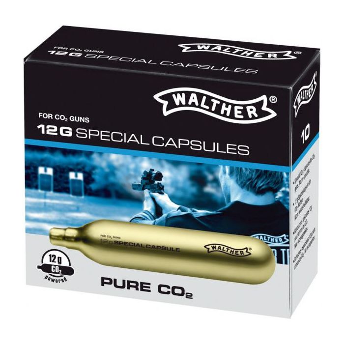 Walther Pure CO2 Capsules 12 Gram 10-Pack
