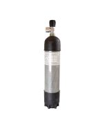 Perslucht Cilinder Carbon 2 liter 300 Bar standaard kraan / Din aansluiting