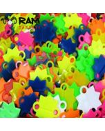 Ram Schietsterren Gekleurd Kunststof, 500 Stuks