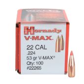 Hornady V-Max .22 Kaliber (.224) 53 GR. #22265 / 100 Stuks