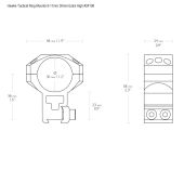 Hawke Tactial Ring Mounts 30mm 2-Delig 9-11mm Extra High #24108