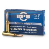 PPU Prvi Partizan 6,5x55 Swedish FMJBT 139 Gr.